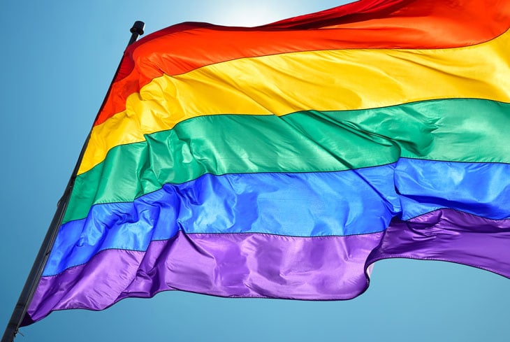 original colors of the gay flag